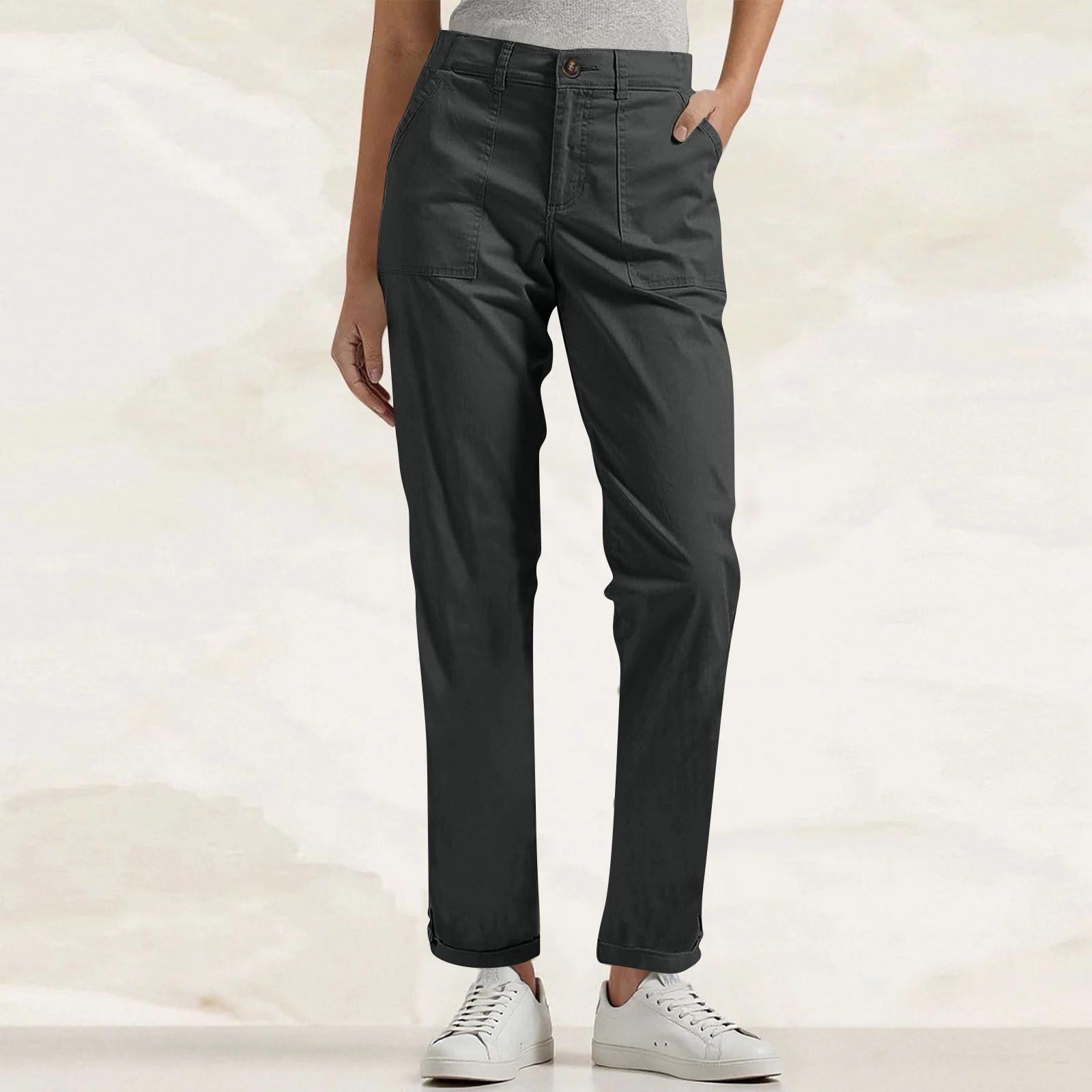 

Women s Cargo Pants With 4 Pockets, Lightweight And Quick-drying, Outdoor Travel Casual And Comfortable Summer Pants XL чёрный