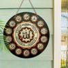 Wooden Hanging Decorative Sign, Indoor or Garden Decorations, 2D Flat Pendants, Housewarming Gifts for friends,The Pattern Is Arabic
