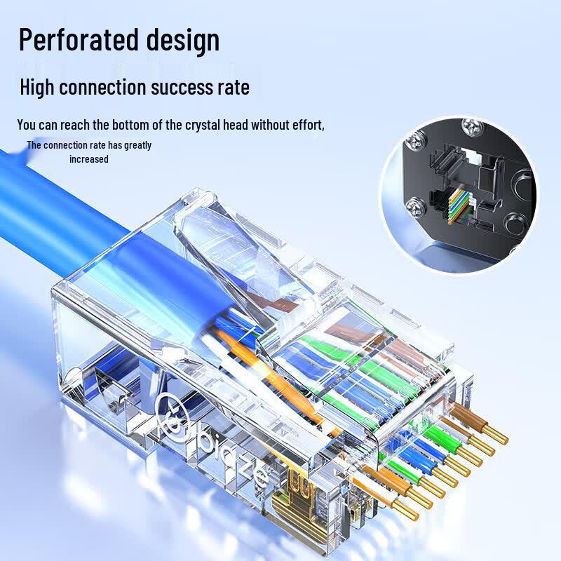BIAZE Cat5e RJ45 Pass-Through Connectors