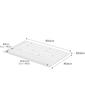 Yamazaki Foldable Dish Drainer Tower with Silicone Size 42 x 26 x Features a tray for draining small items and is foldable for easy Tray, S, White,