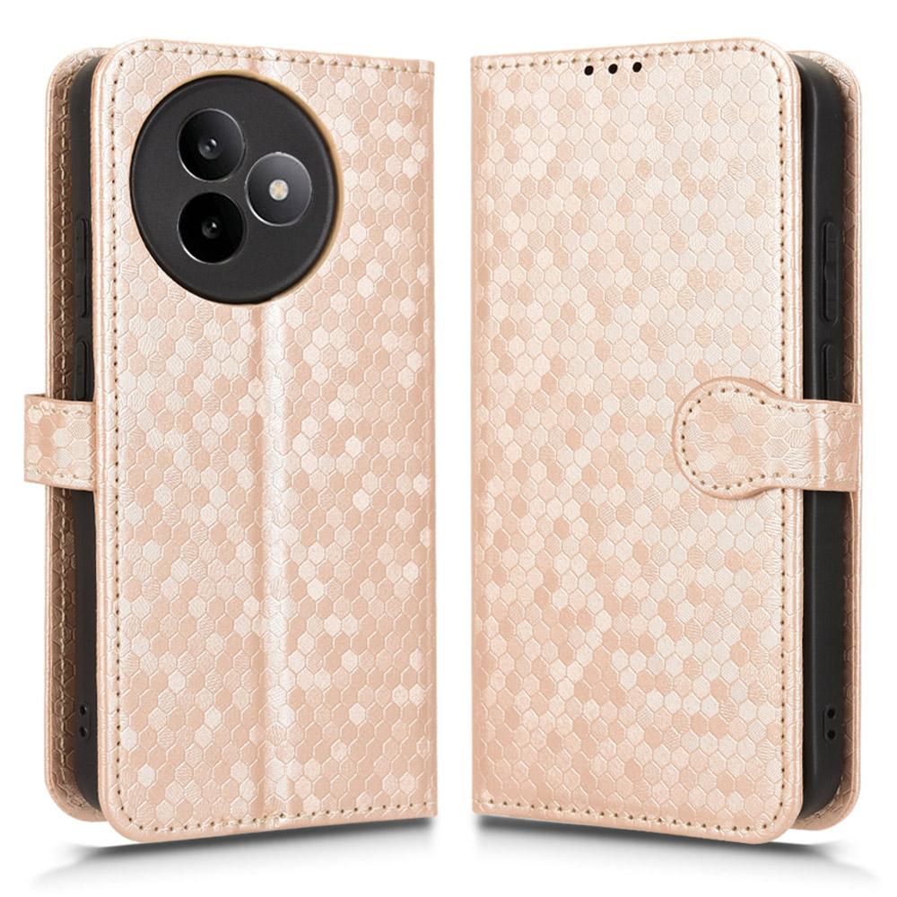 For Xiaomi Redmi K80 Ultra 5G Wallet Case Dot Pattern Imprint PU Leather Phone Cover with Wrist Strap