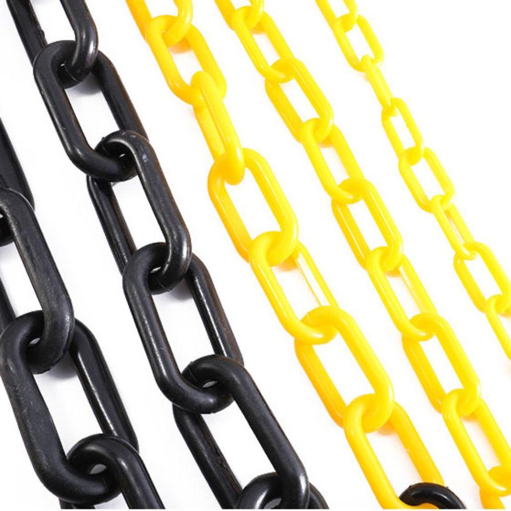 5m Traffic Chain Barrier Link 6mm/8mm/10mm Safety Cordon Queue Warning Line  Crowd Control