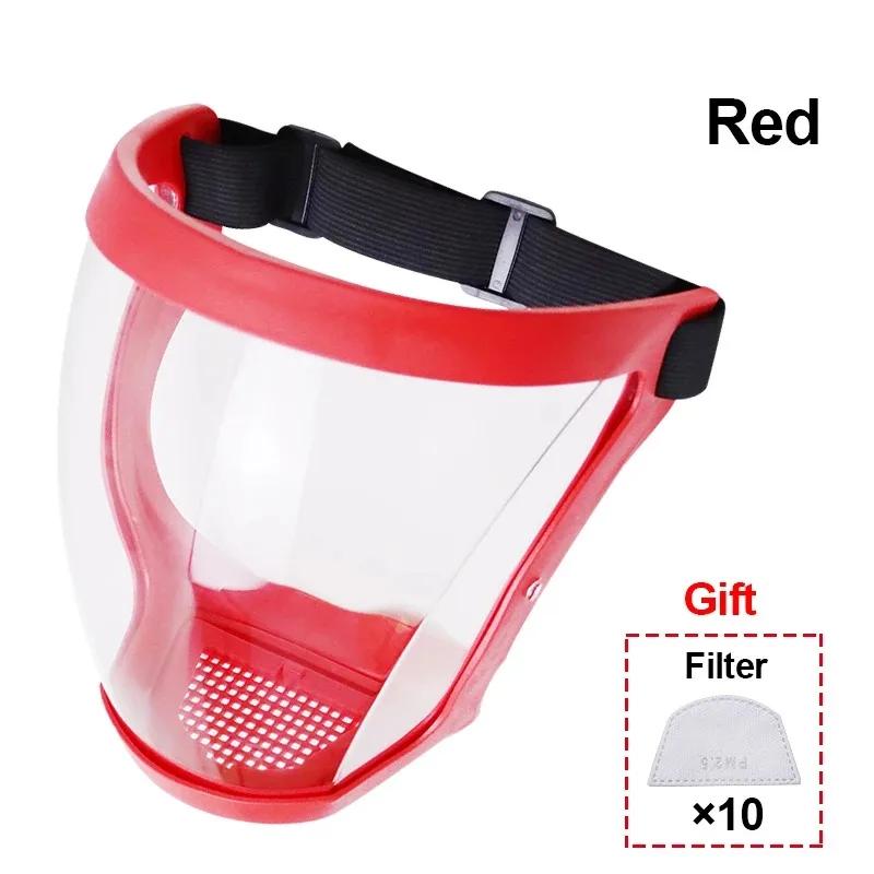 Transparent Full Face Shield Splash-proof Welding Safety Glasses Face Shield Windproof Mask Unisex Eye Protection Face Mask
