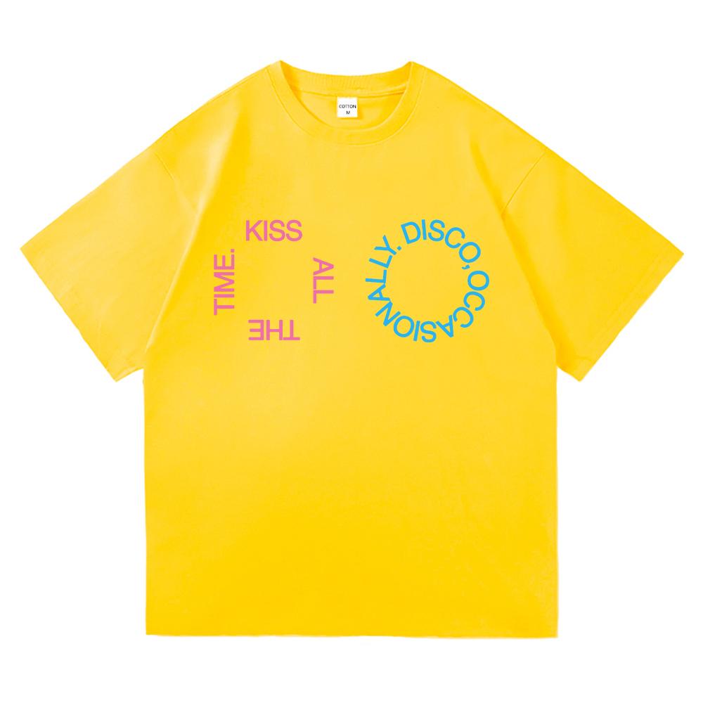 2026 Nowy Album Kiss All The Time Disco Okazjonalny T Shirt MężczyźniKobiety Odzież Harajuku Wysokiej Jakości Góry Bawełniane Koszulki Vintage