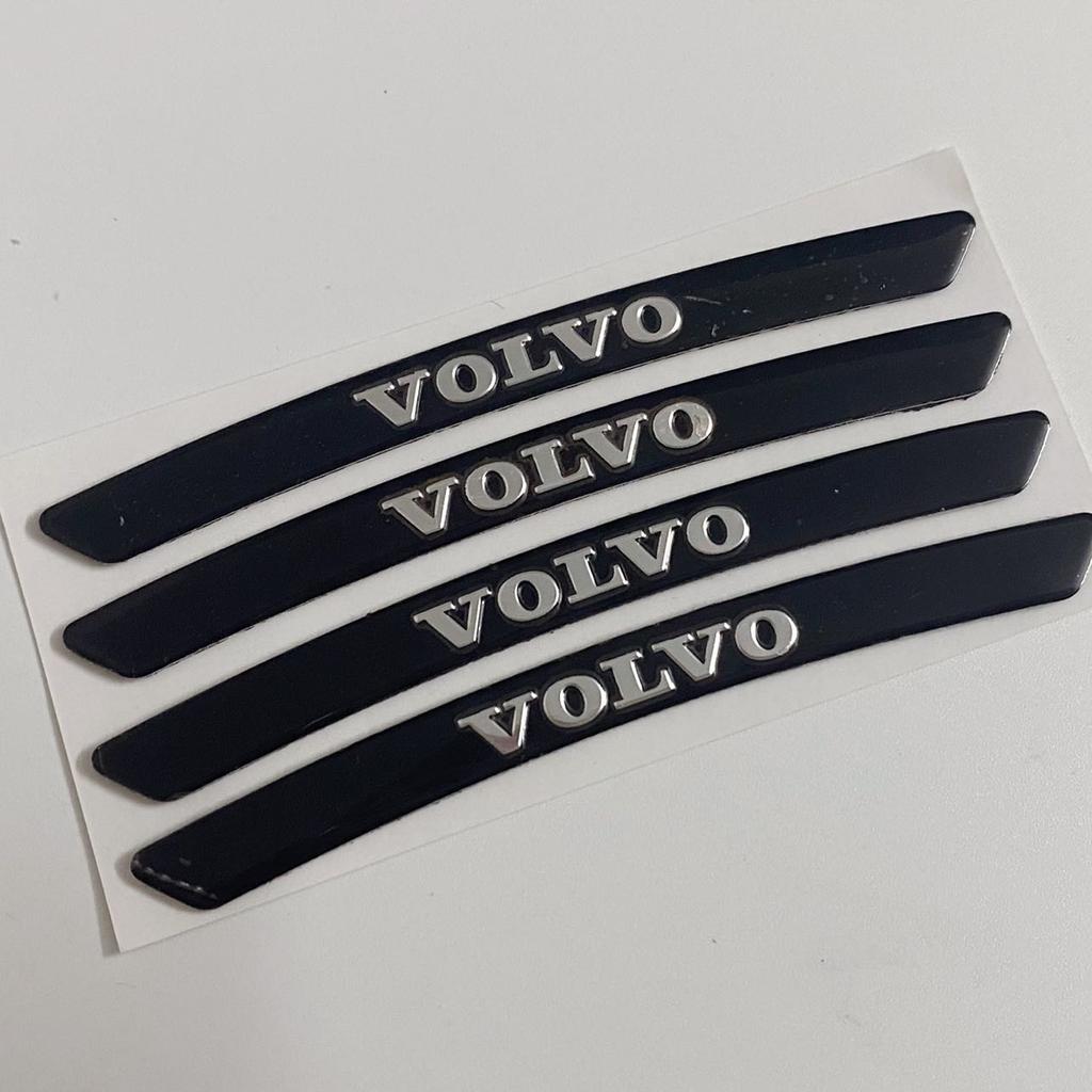 4PCS Volvo Wheel Sticker is suitable for the tire labeling of Volvo s90xc60s60lxc40xc90v90cc wheel metal modified car.