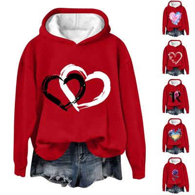 Women's Printing Long Sleeve Hoodies Sweatshirts Clothes Teen Girl Casual Pullover Fashion Daily Versatile Casual Sweatshirts Top