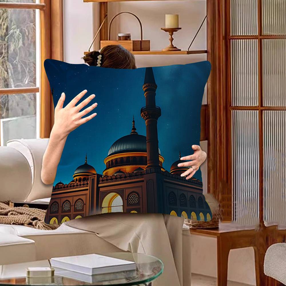 Classic Retro Festival Ramadan Pillow Cover For Bedroom Room And Living Room Sofa Decorative Cushion Cover