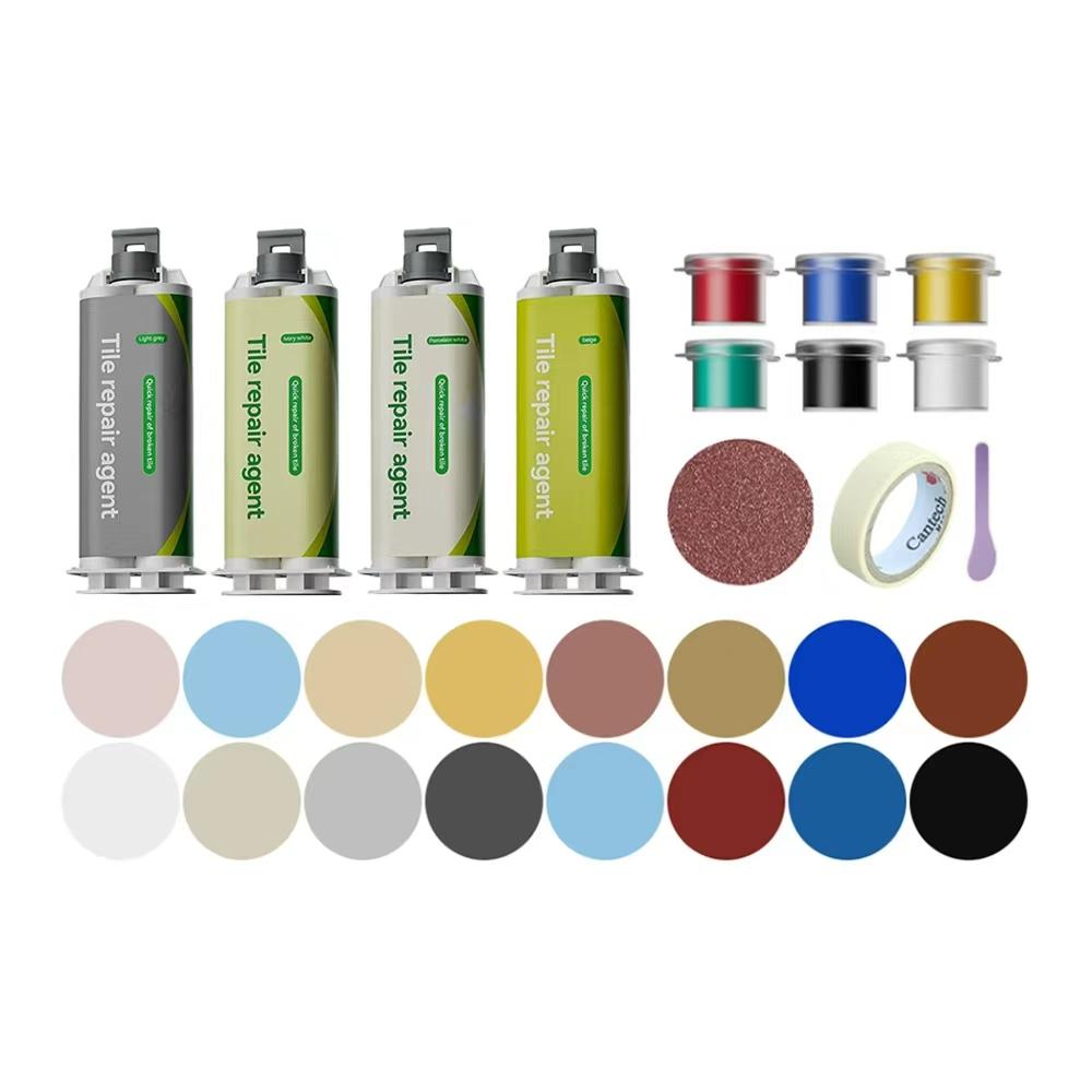 Tile and Marble Repair Compound, Floor Tile Grout, Epoxy Resin AB Adhesive, Adhesive for Filling Holes and Cracks