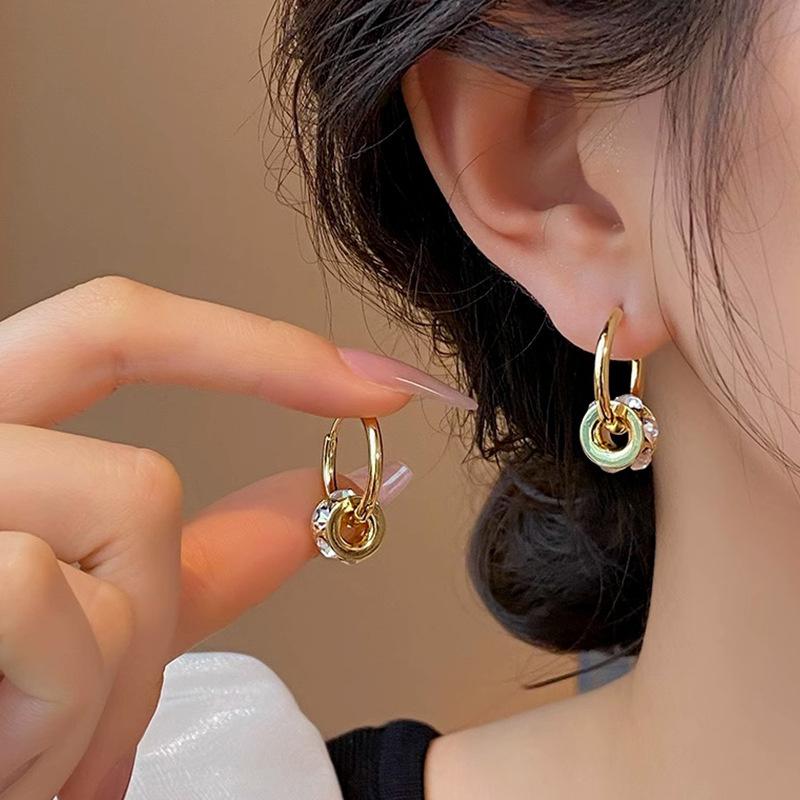 Vintage Small Smooth Ball-Shape Drop Dangle Earring for Women Creative Gold Color Pendant Earring Charming Female Ear 2026 New