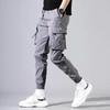 Men's Spring/Summer Korean Fashion Loose Fit Multi-Pocket Work Pants