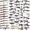 Military Building Blocks Solider Figure US Soviet Two-color 98K Gun Bobosha Anti-Tank Weapons Army Accessories MOC Toys Kid J010