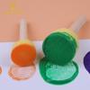 5-teiliges Früherziehungs-DIY-Kindergarten-Malpinsel-Set mit Holzgriffen und Schwammstempeln