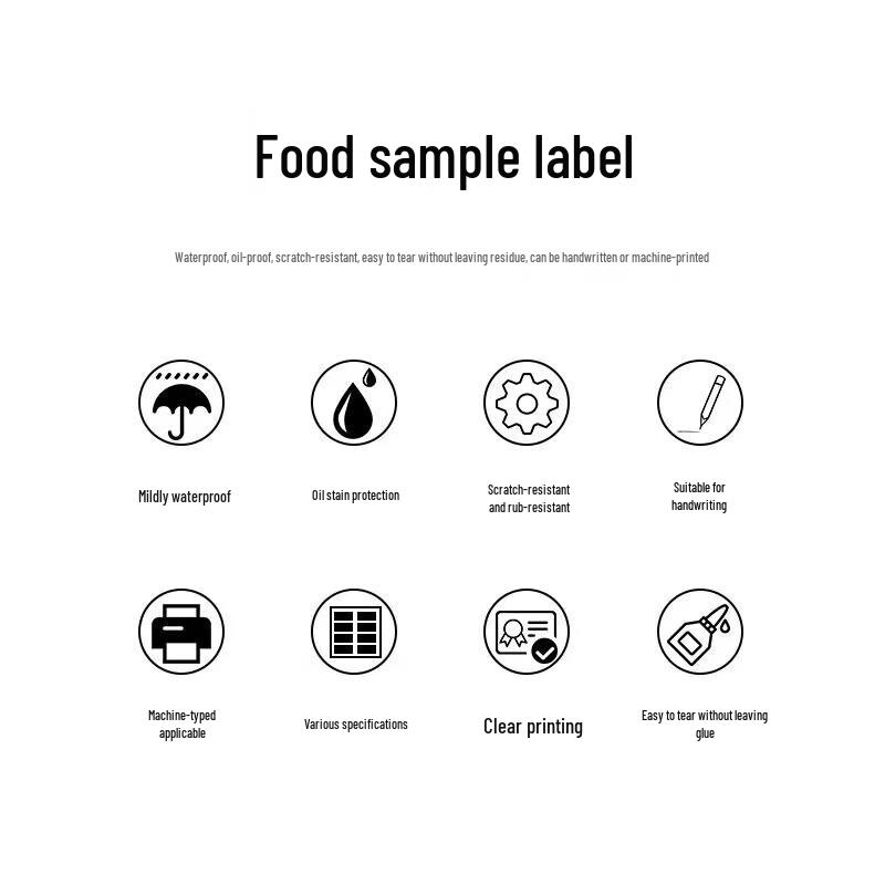 Self-Adhesive Food Sample Retention Labels