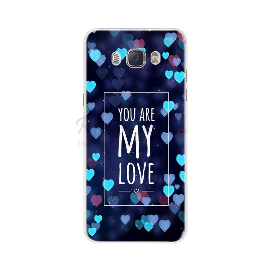For Funda Samsung Galaxy J5 2016 Case J510 J510F Cover Flowers Painted Back Protective Phone Case For Coque Samsung J5 2016 Case