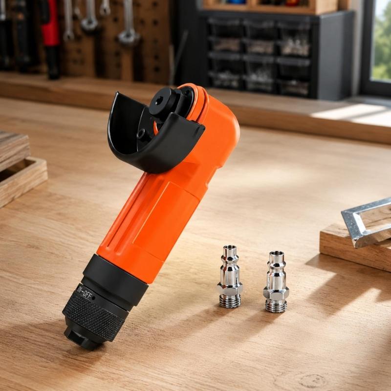 2 Inch Handheld Angles Grinder for Wood and Metal Repair Tasks with Guarded Head, Aluminum Body, and Easy Handling for Home DIY Edge Finishing