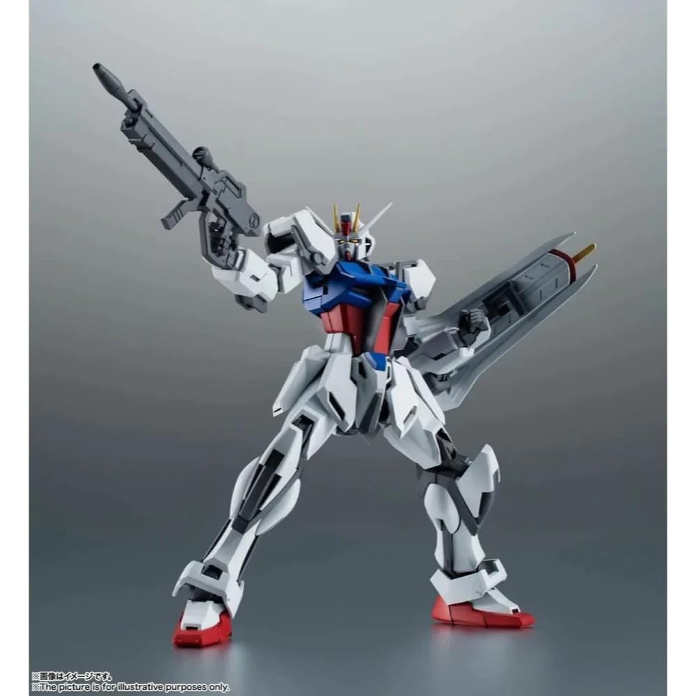 TAMASHII NATIONS ROBOT SPIRITS Mobile Suit Gundam SEED [SIDE MS] GAT-X105 Strike Gundam ver. A.N.I.M.E. Approximately 125mm PVC & ABS Painte