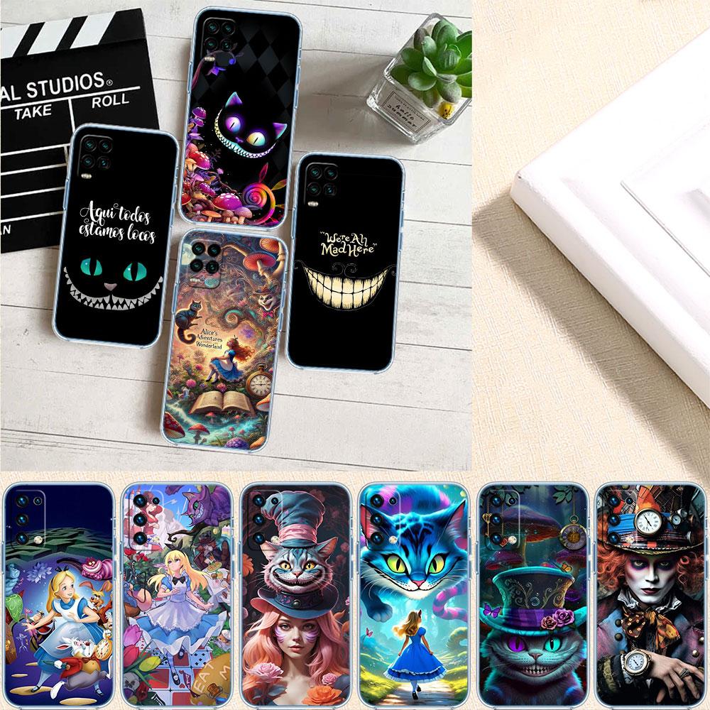 CJ3 Alice in Wonderland Cat Princess Case for LG K22 K30 K40 K41 K42 K50 K50S K51 K51S K52 K61 K62 K71 K92 Q60 Q61 V40 V50 V60
