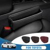 For Toyota Urban Cruiser bZ Crown Avensis Fortuner GT 86 Venza CHR Prado Car Seat Gap Organizer Storage Box Leather Universal