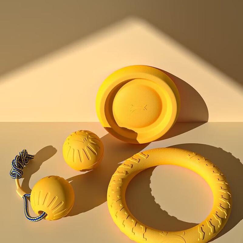 

Durable Dog Toy Set with Teething Ball