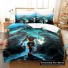 Anime Tengen Toppa Gurren Lagann Bedding Set Duvet Cover Bed Set Quilt Cover Pillowcase Comforter king Queen Size Boys Adult