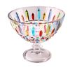 European Style High-Footed Glass Serving Bowl