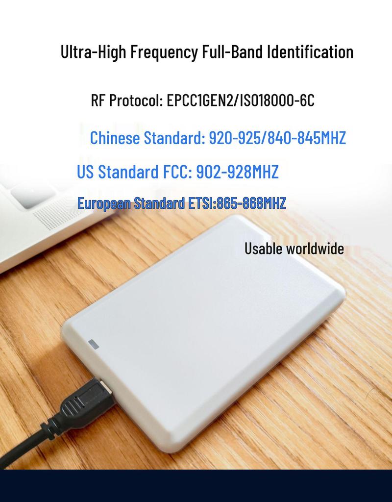 Desktop 915MHz USB RFID Tag Issuer & Card Reader for Access Control