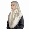 Elegant Chiffon Floral Print Chiffon Hijabs Linen Multicolor Arab Lady Headscarf All-match Ethnic Turban Cap All Seasons
