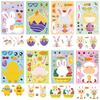 2026 Easter Stickers Cartoon Bunny Chicken Cute DIY Scrapbook Journaling Supplies for Kids Children Stationery