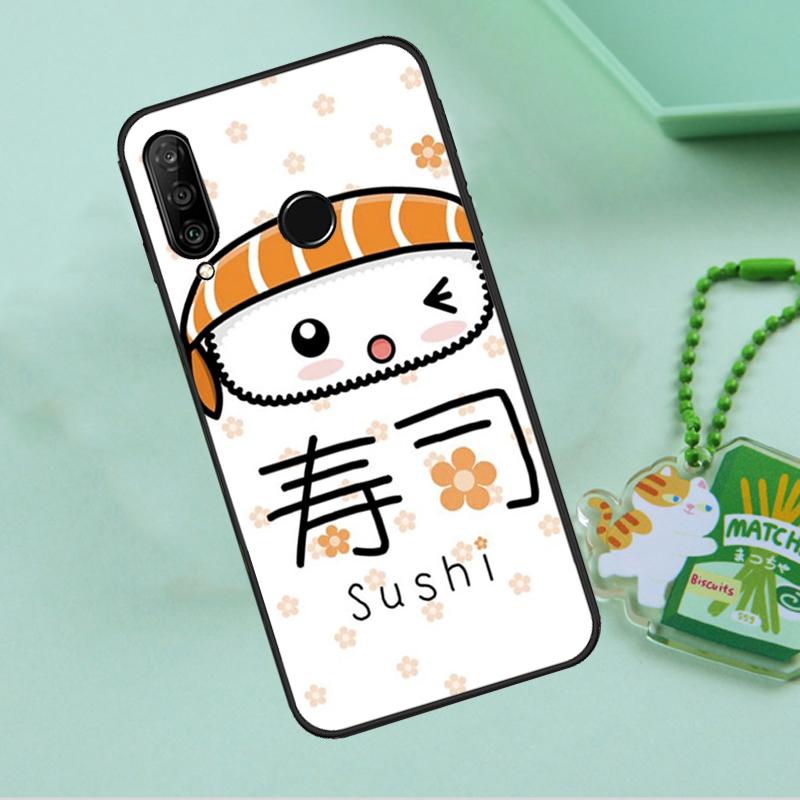 Sushi Maki Rice Kitchen Food Cute For Huawei Nova 12i 12s 7i 8i 11i 9 10 SE Y90 Y60 Y70 Y72 Y61 Y91 P30 P40 Lite P60 Pro Case