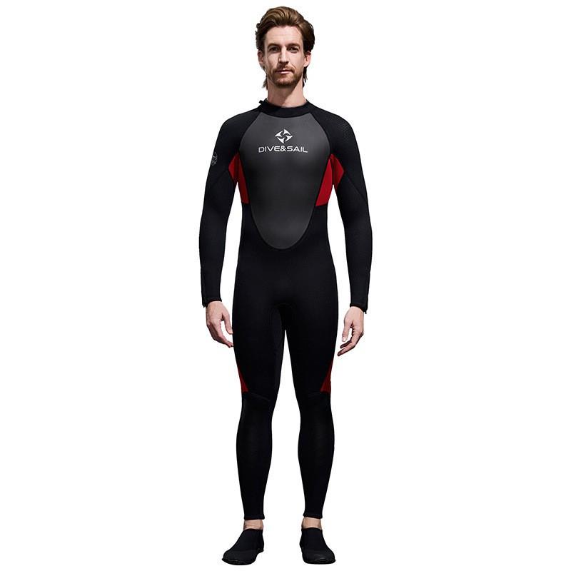 Mens 3mm Full-Body Wetsuit Scuba Diving Snorkeling Surfing Winter Swimming Thermal Protection