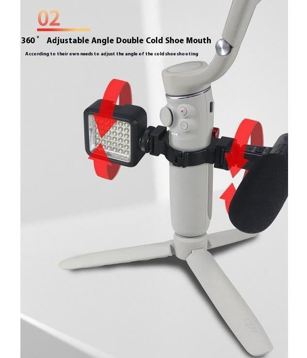 DJI Osmo Mobile Mobile 7 Compatible Extension Bracket Hot Shoe Adapter Shoe Bracket Connectable Fill Light Microphone 6/ Pro/7/OM 5/