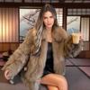 Autumn and Winter Rich Family Daughter Doll Collar Imitation Lamb Wool Padded Fur Jacket Light Fashion Wool Top