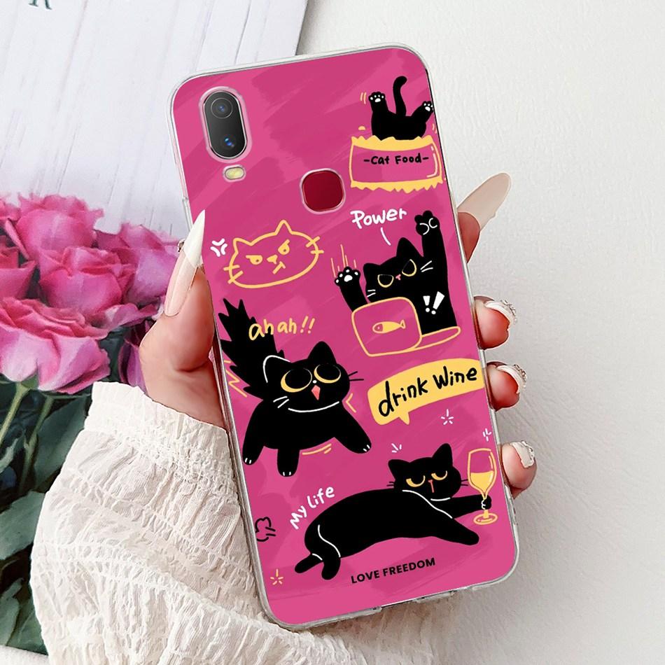 For Vivo Y11 Y12i 1906 1906_20 Fashion Cool Pattern Phone Case For VivoY11 Y 11 (2019) Soft Silicone TPU Cases