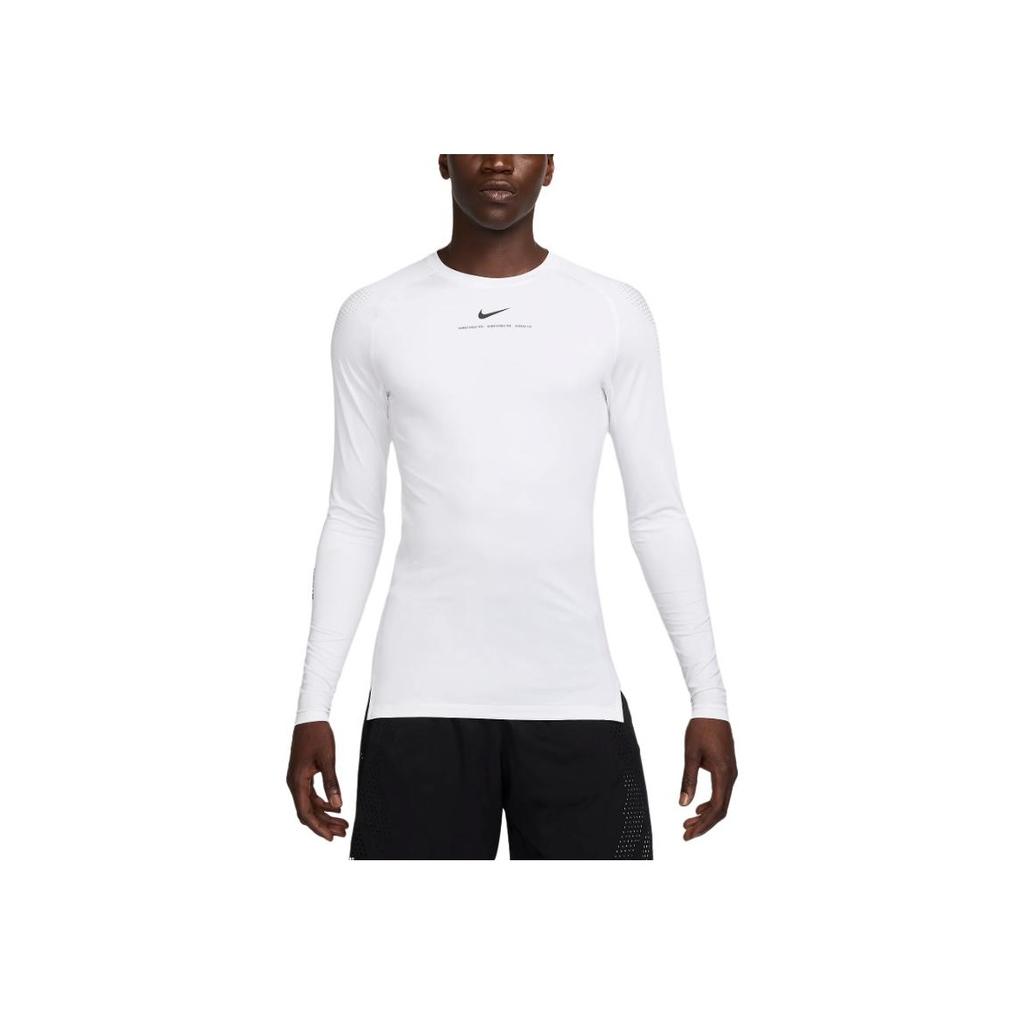 Nike X Nocta Kollaboration Bequemes Modisches Figurbetontes Langarm-T-Shirt mit Rundhalsausschnitt Unisex Oberteile Weiß DN0002-100