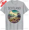 Scotland Scenery Art Design Deco Graphic Printed Unisex TShirt Casual Fashion Loose Unisex Streetwear Summer Short Sleeve Tshirt