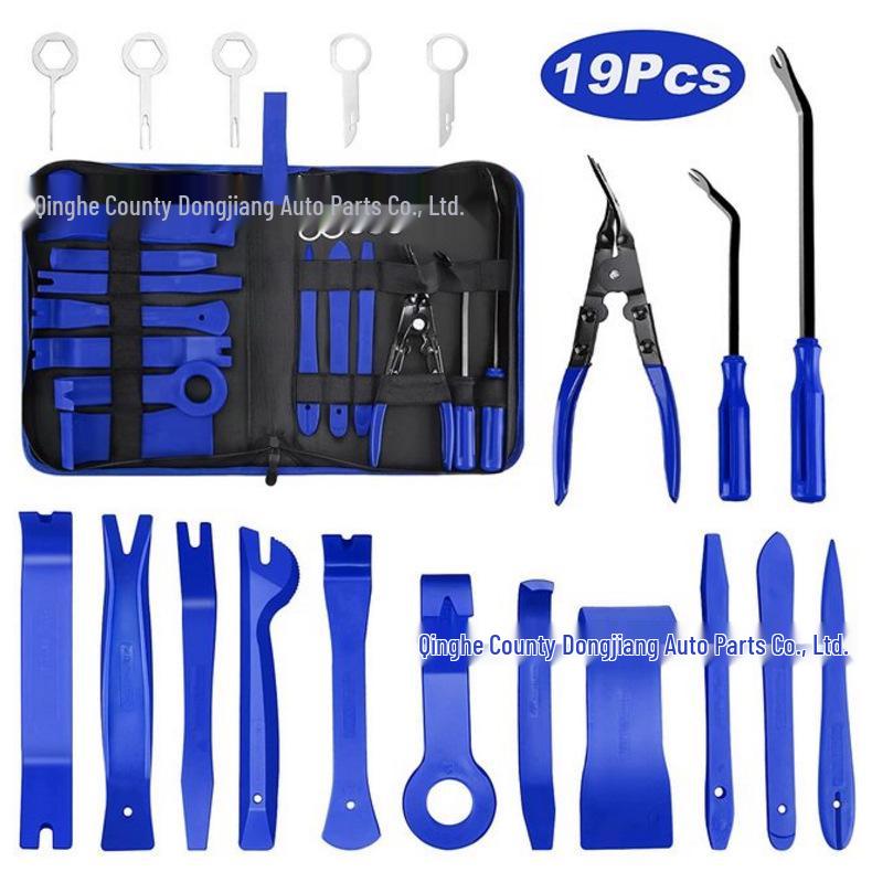19-Piece Car Interior Panel Pry Bar and Disassembly Tool Kit