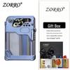 Zorro 786 Cyber Mecha Transparent Oil Tank Semi-automatic Kerosene Lighter