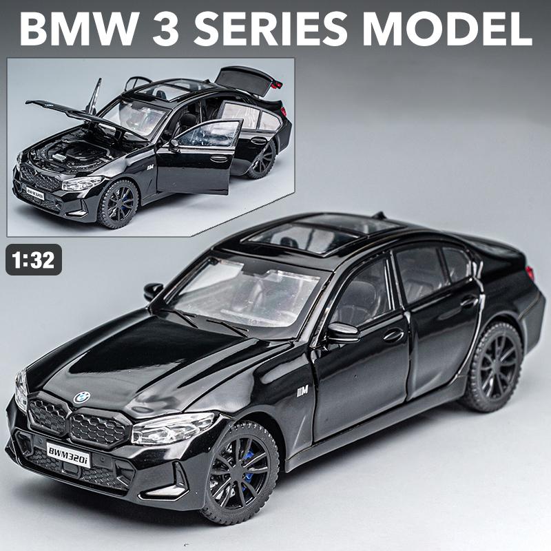 New 1:32 320i THE 3 G20 2023 Alloy Diecasts & Toy Vehicles Metal Toy Car Model Sound and light Collection Kids Toy