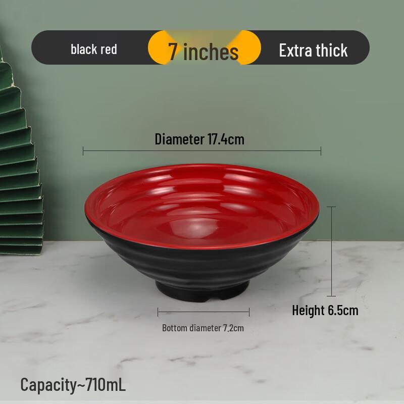 Heat-Resistant Melamine Ramen Noodle Bowl