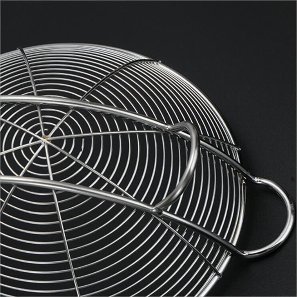 Slotted Spoon Stainless Steel Handle Grip Design Strainer Ladle for Kitchen