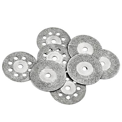 12pcs For Metal Cutting Rotary Tool Electric Grinder Parts 22mm Iamond Cutting Disc 3mm Grinding Wheel Mandrel