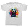 Funny Pop Art Colorful Poodle Dog Lovers Mothers Day Graphic Tshirts Men Casual Tshirt 100 Cotton Loose Oversized T Shirt