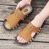 Fashion Hot Sale Men's Fashion Slides Slippers Soft Comfortable Half Drag Non-Slip Lightweight Sandals Summer Walking Shoes Handmade