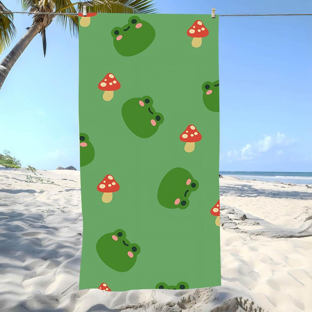 Speels F-Froggys Handdoek Strandlaken Oversized Super Absorberend Zacht Zwem Strandhanddoeken Voor Mannen, Vrouwen 35X60cm