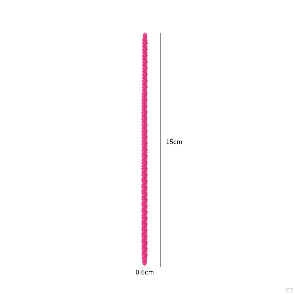 10 Pieces Perm Bar Hair Curler, Flexible Short Silicone Spiral Rod, Roller for