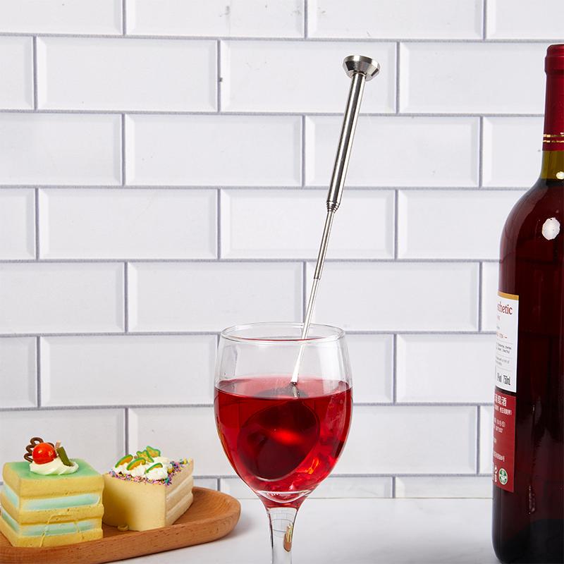 1Pc Stainless Steel Retractable Bar Spoon Bar Tools Bartender Cocktail Mixing Spoon Telescopic Extendable Long Spoon