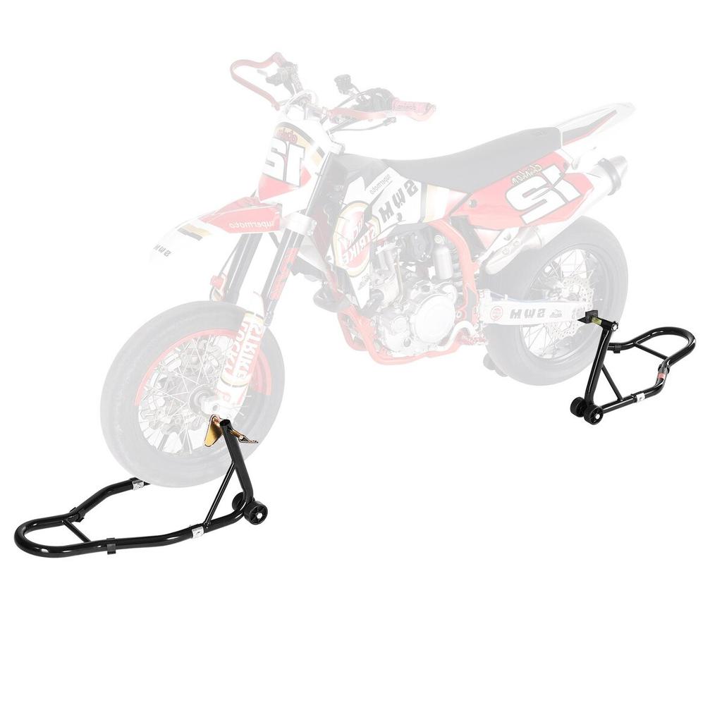 Motorcycle Front & Rear Stand Lift 1100 lbs Spoolift Paddock Swingarm Arm