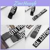Nylon Canvas Letter Printed Waist Belt For Men And Women With Smooth Iron Buckle For Casual Style