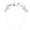 Happy Birthday Headband Party Decoration Headband Flash Drill Letters Simple Temperament Gift