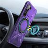 Case for Samsung Galaxy S24, Armored with a Stand and a Plate for the Holder, Purple
